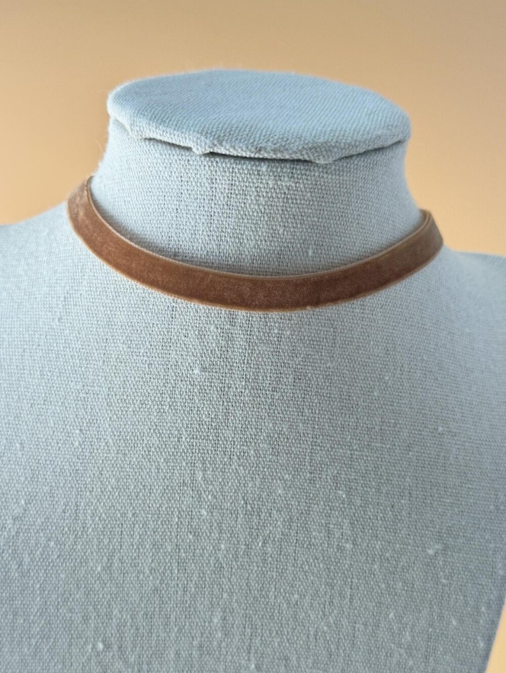 Brown Velvet Choker Necklace
